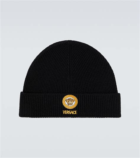 versace beanie white|Versace cap price.